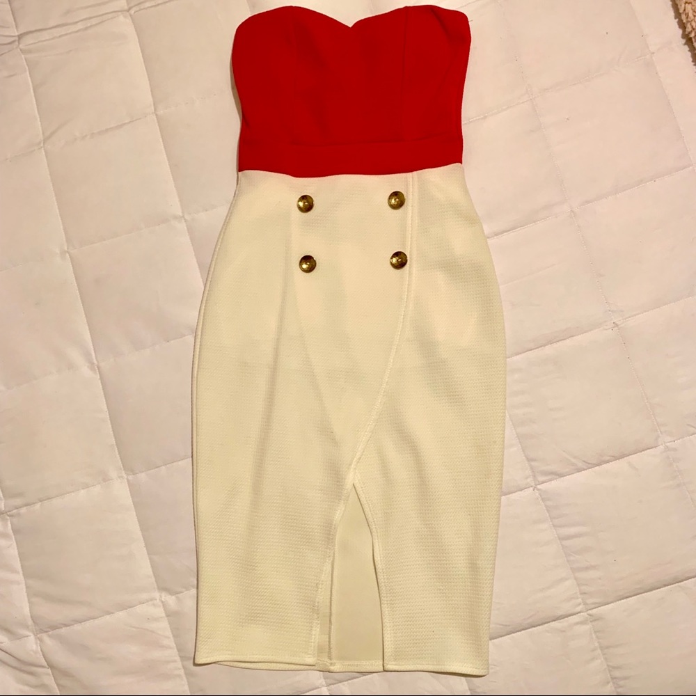 Strapless dress